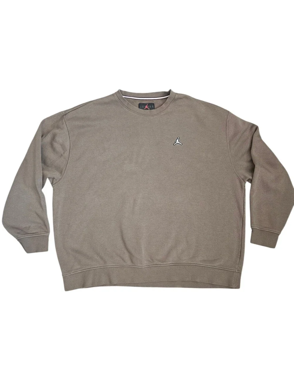 Jordan Mens Essentials Fleece Pullover Olive Brown‎ 3XL Sporty Comfy